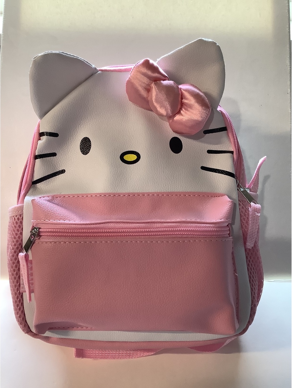 Hello Kitty Pink Kids Backpack with Ears and Bow - Small Size, New